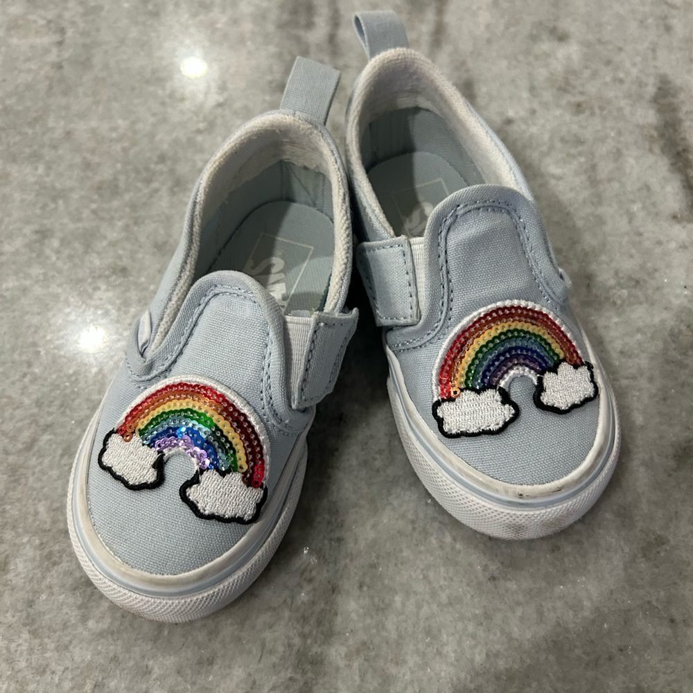 Vans Slip-on Sneakers with Velcro Panels Size6